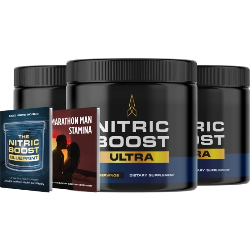 Nitric Boost Ultra Men's Wellness Health — 3 Bottle / 90 Day Pack