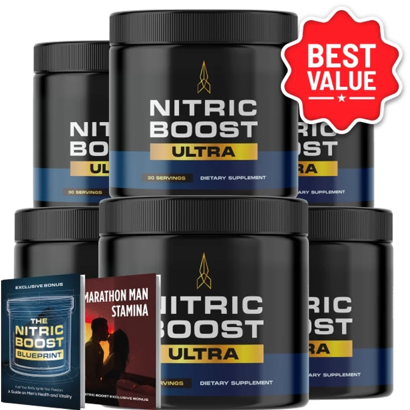 Nitric Boost Ultra Men's Wellness Health — 6 Bottle / 180 Day Pack